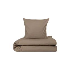 Percale sengetøy, walnut