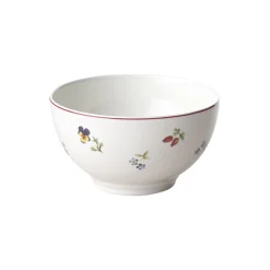 Petite Fleur dessertskål, hvit