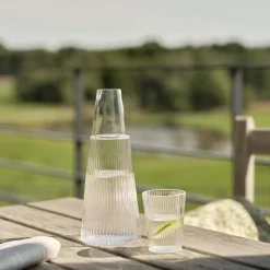 Pilastro karaffel med glass, klar