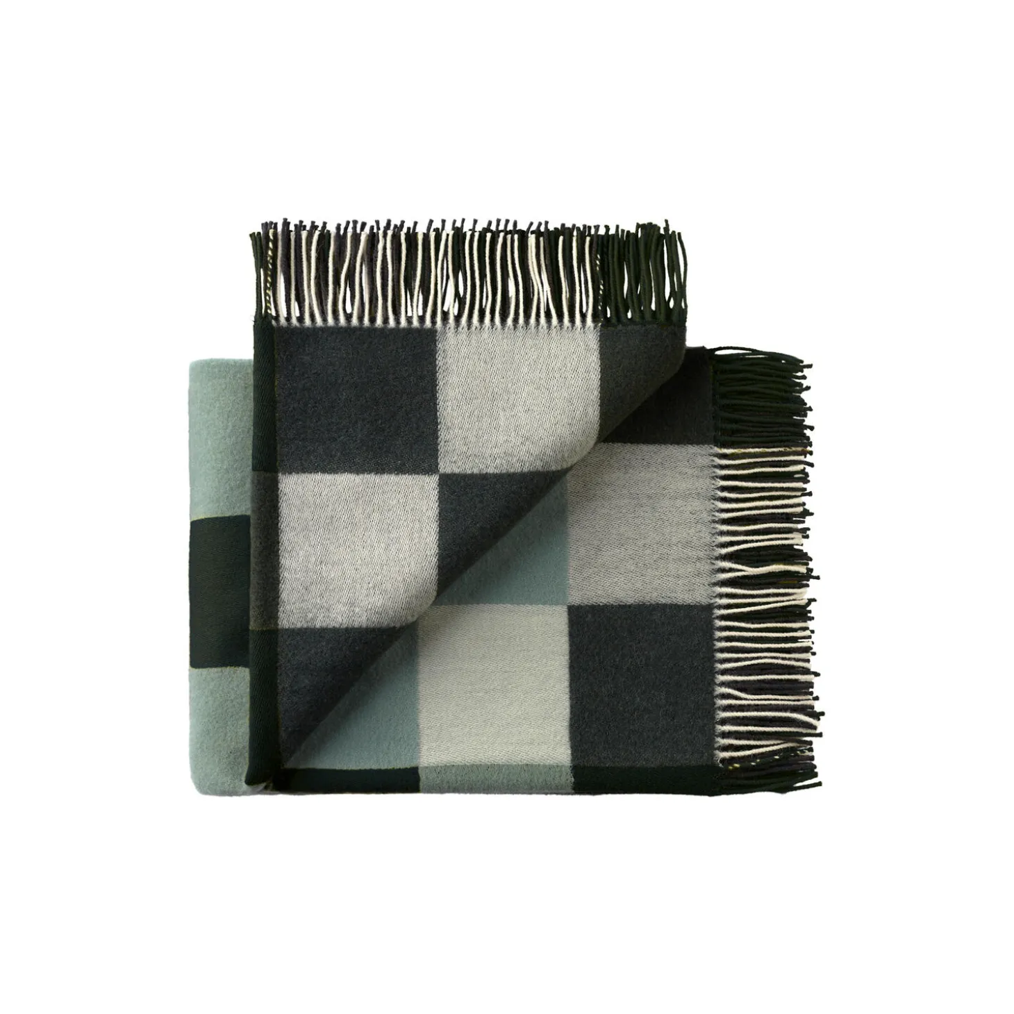 Plain Beat-pledd, 01223 dark greens