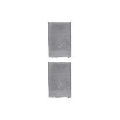 Plain linservietter, dark grey