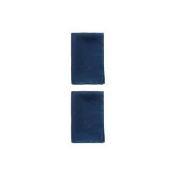 Plain linservietter, deep blue