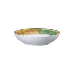 Plate 22 cm deep, green coin