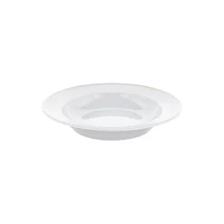 Plissé dyp tallerken Ø 22 cm, hvit/gull