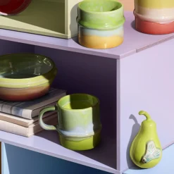 Poppery Pære med møll figur, mint green/mint