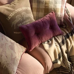 Pute med knapper, burgundy