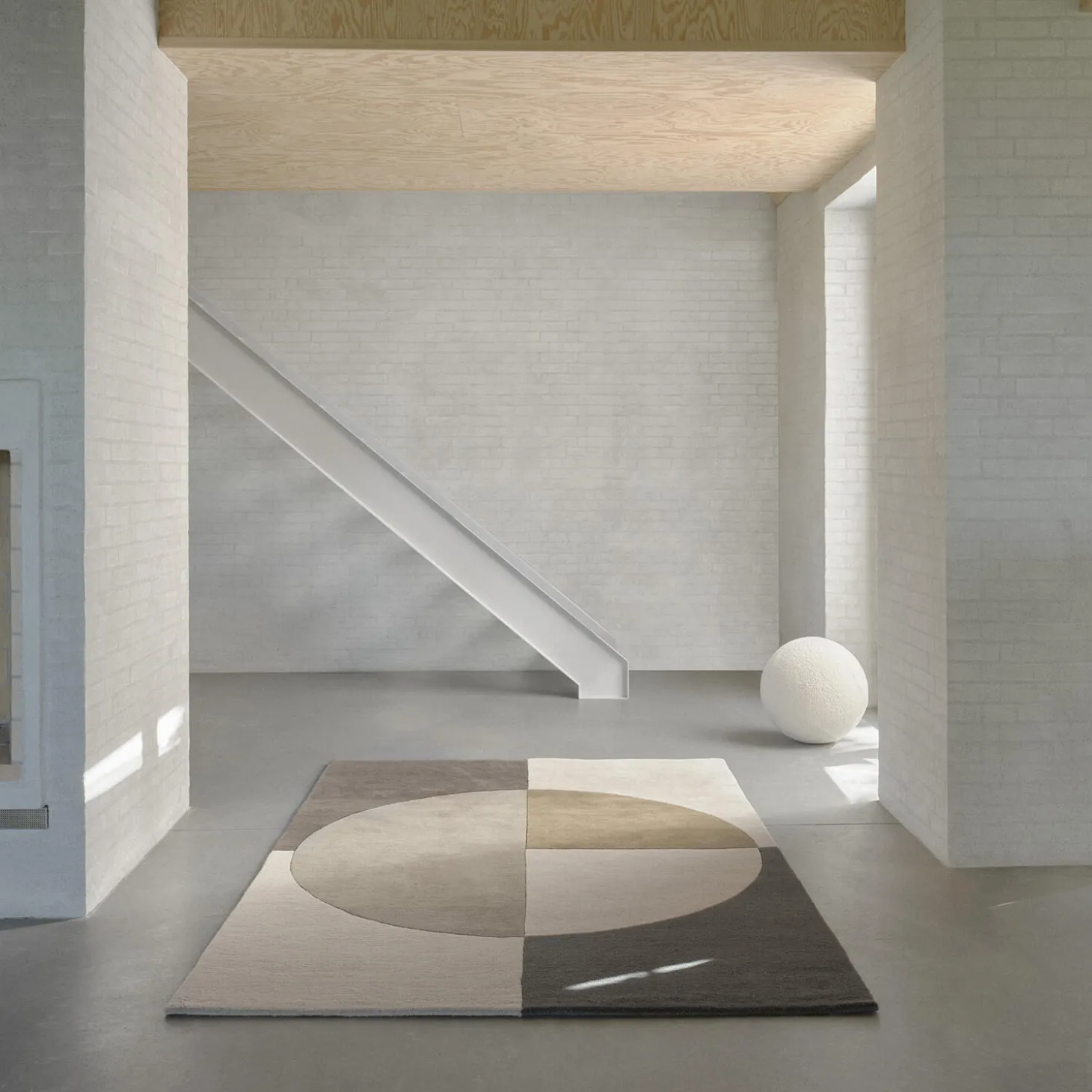 Radiality gulvteppe, olive
