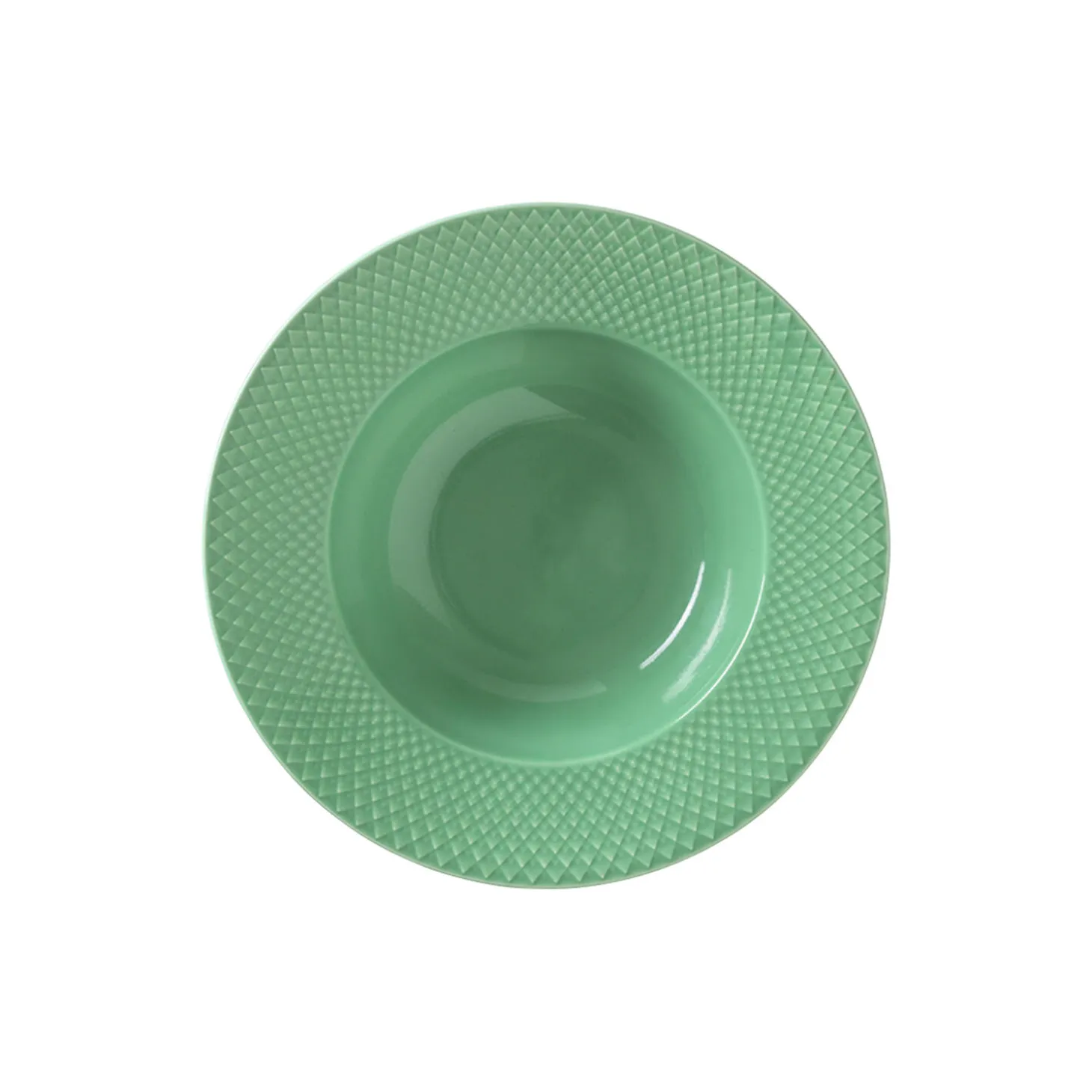 Rhombe Color dyp tallerken Ø 24,5 cm, grønn