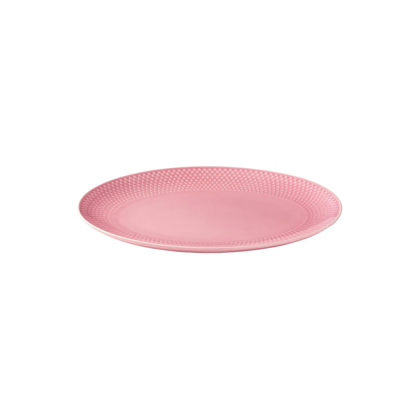 Rhombe Color oval serveringsfat, rosa