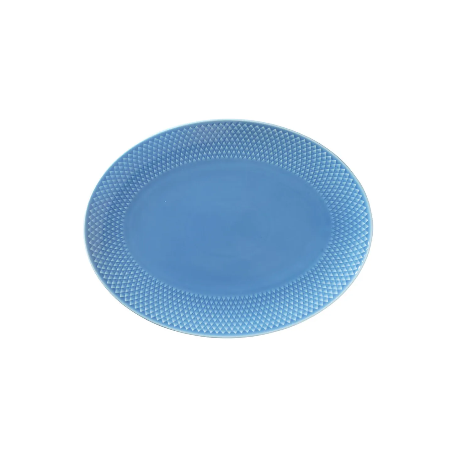 Rhombe Color oval serveringsfat, blå