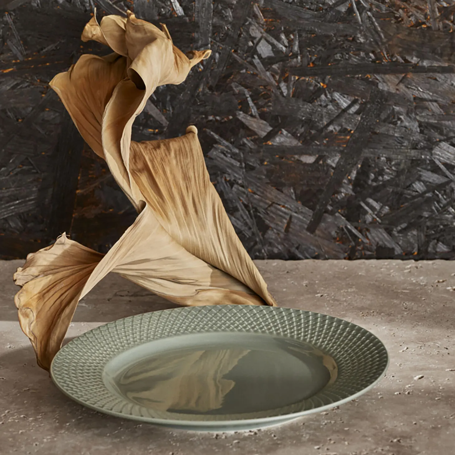 Rhombe Earth Lunsjtallerken Ø 21 cm, moss