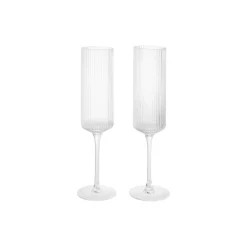 Ripple Champagne Flutes 2 stk., clear
