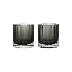Ripple Tumblers 2 pcs., smoked grey
