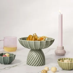 Samsurium Mini Bowls set of 2, wasabi & spruce