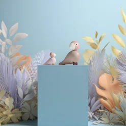 Sangfugle Liv & Lykke, soft pink