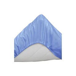 Sateen Double Fitted laken, faded denim