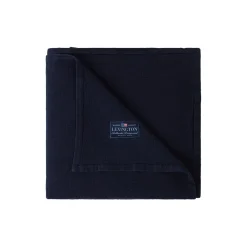 Sengeteppe Quiltet Jacquard, Dk. Blue