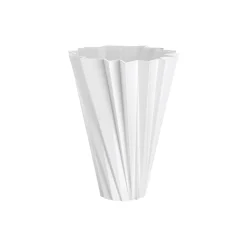 Shanghai vase, glossy white