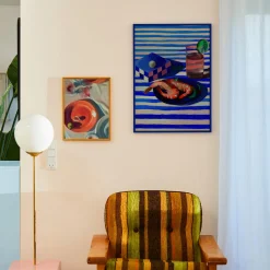 Shrimp & Stripes Poster