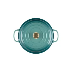 Signature støpejern buffetgryte 30 cm, bleu riviera