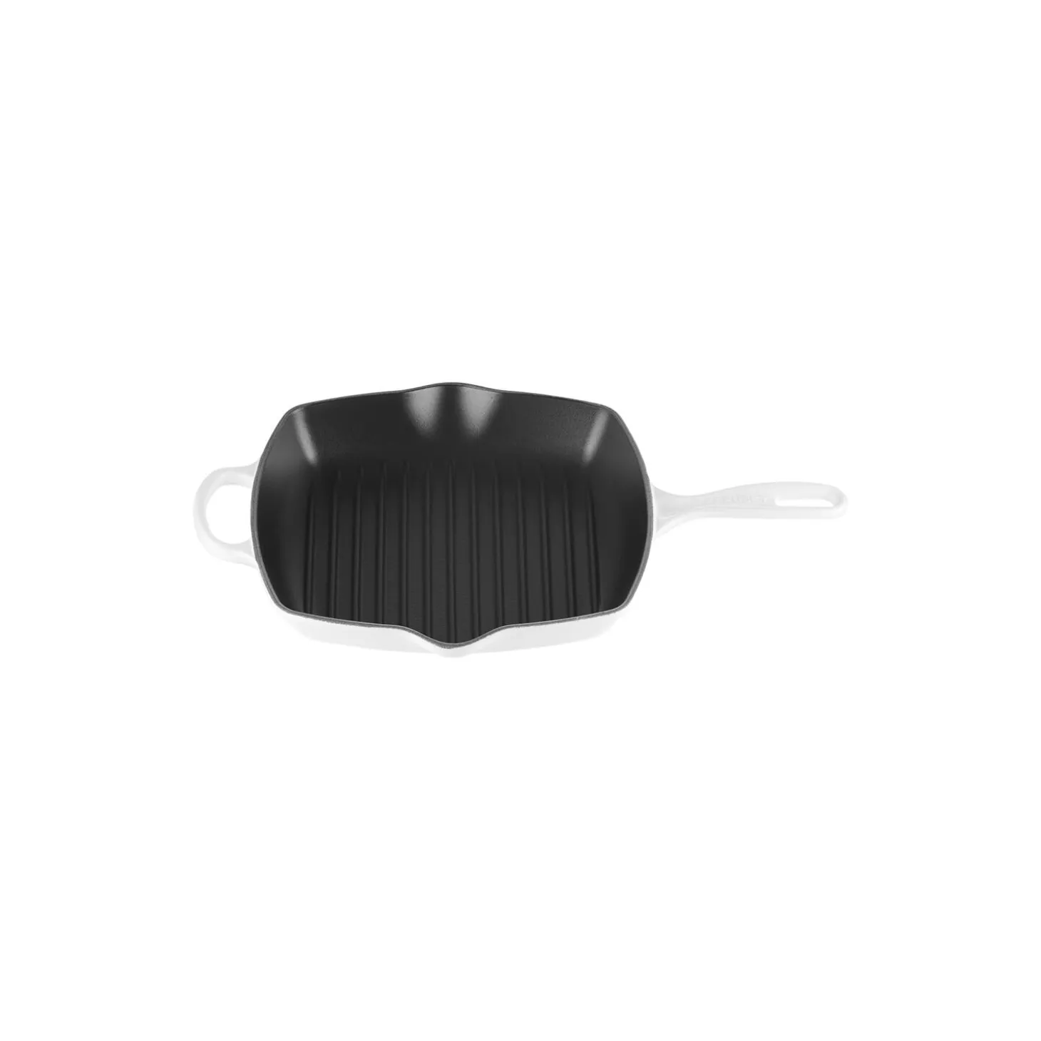 Signature støpejern kvadratisk grillpanne 26 cm, white