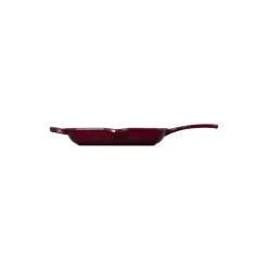 Signature støpejern kvadratisk grillpanne 26 cm, garnet