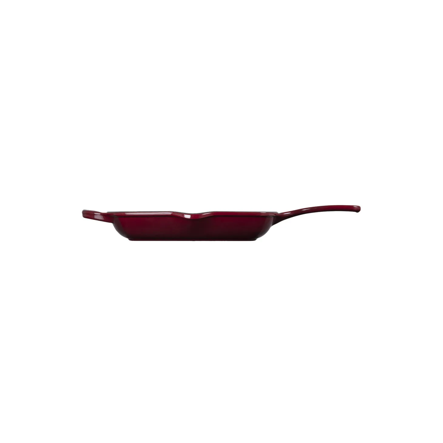 Signature støpejern kvadratisk grillpanne 26 cm, garnet
