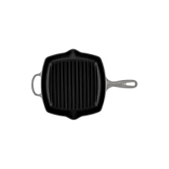 Signature støpejern kvadratisk grillpanne 26 cm, flint
