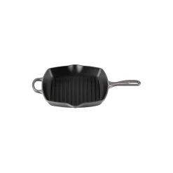 Signature støpejern kvadratisk grillpanne 26 cm, flint