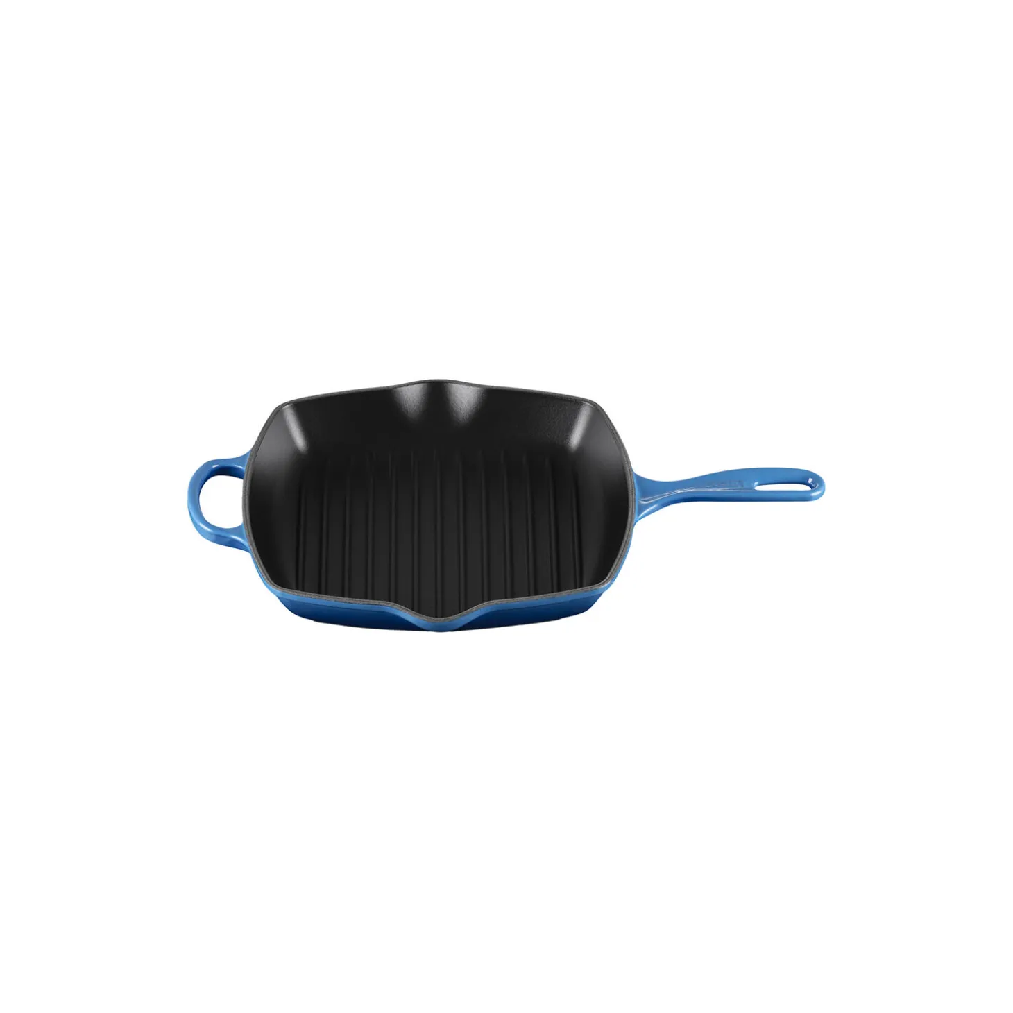 Signature støpejern kvadratisk grillpanne 26 cm, azure