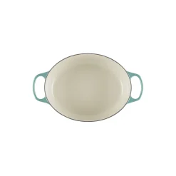 Signature støpejern oval gryte Ø 31 cm, bleu riviera