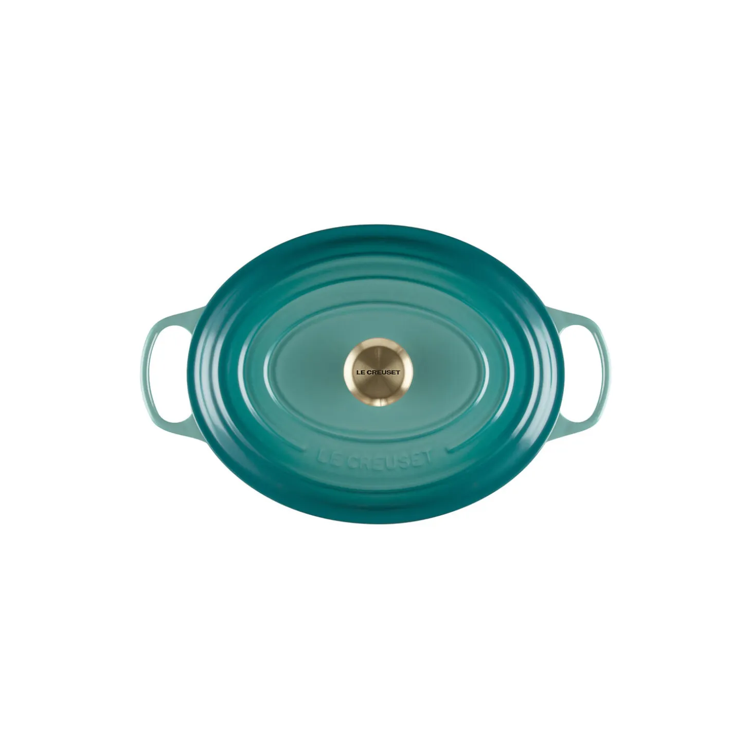 Signature støpejern oval gryte Ø 31 cm, bleu riviera