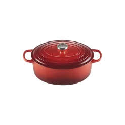 Signature støpejern oval gryte Ø 31 cm, cerise