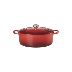 Signature støpejern oval gryte Ø 31 cm, cerise