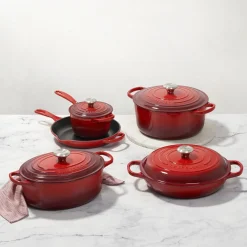 Signature støpejern oval gryte Ø 31 cm, cerise