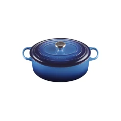 Signature støpejern oval gryte Ø 31 cm, azure