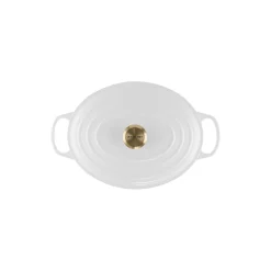 Signature støpejern oval gryte Ø 31 cm, white