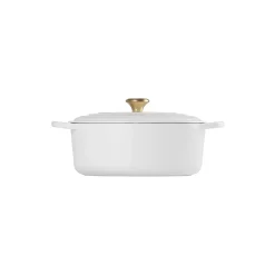 Signature støpejern oval gryte Ø 31 cm, white