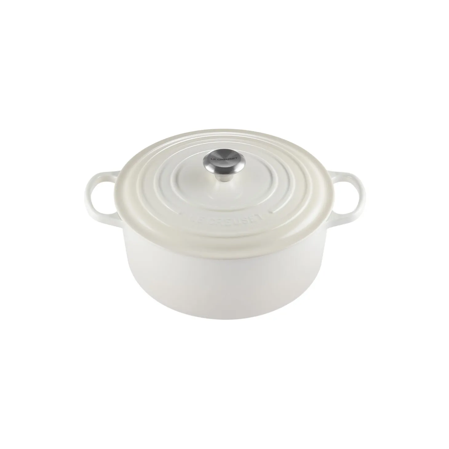 Signature støpejern rund gryte Ø 28 cm, meringue