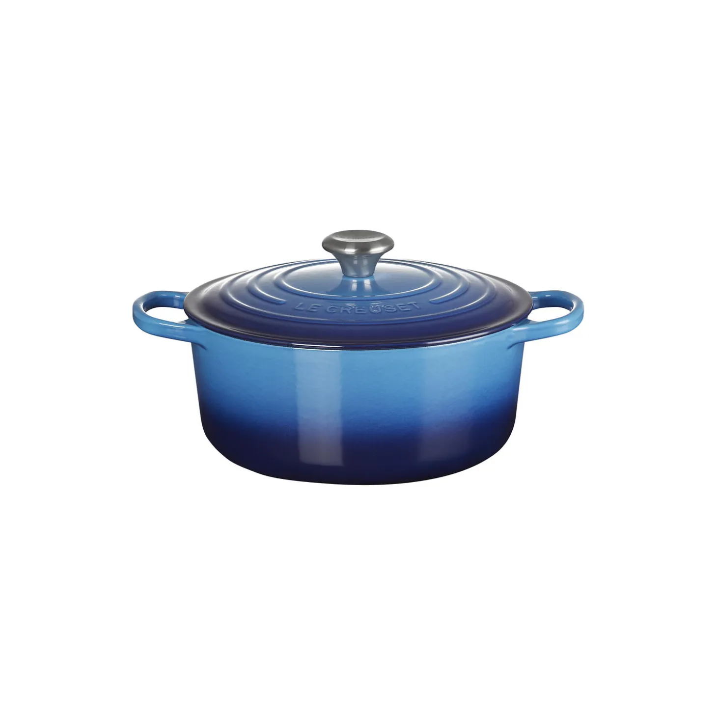 Signature støpejern rund gryte Ø 26 cm, azure blue