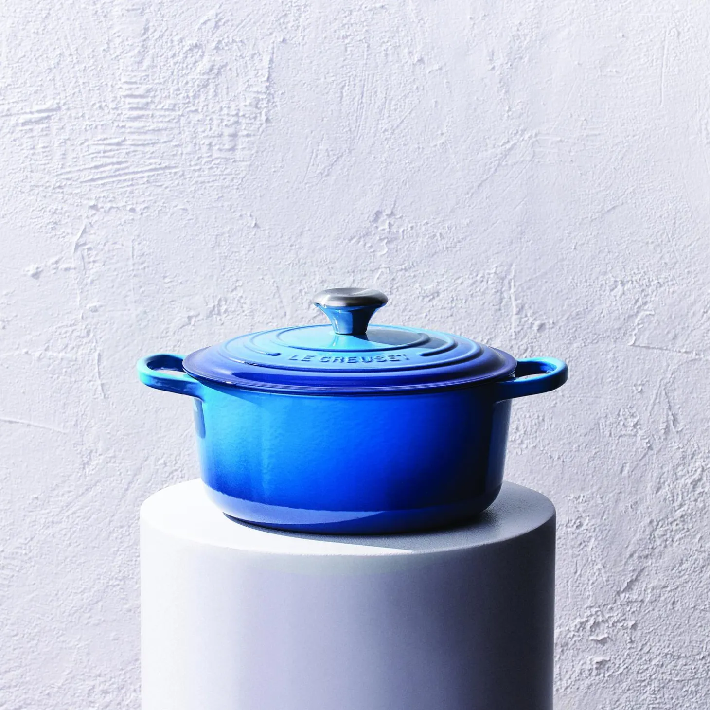 Signature støpejern rund gryte Ø 26 cm, azure blue