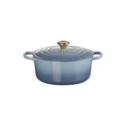Signature støpejern rund gryte Ø 26 cm, chambray