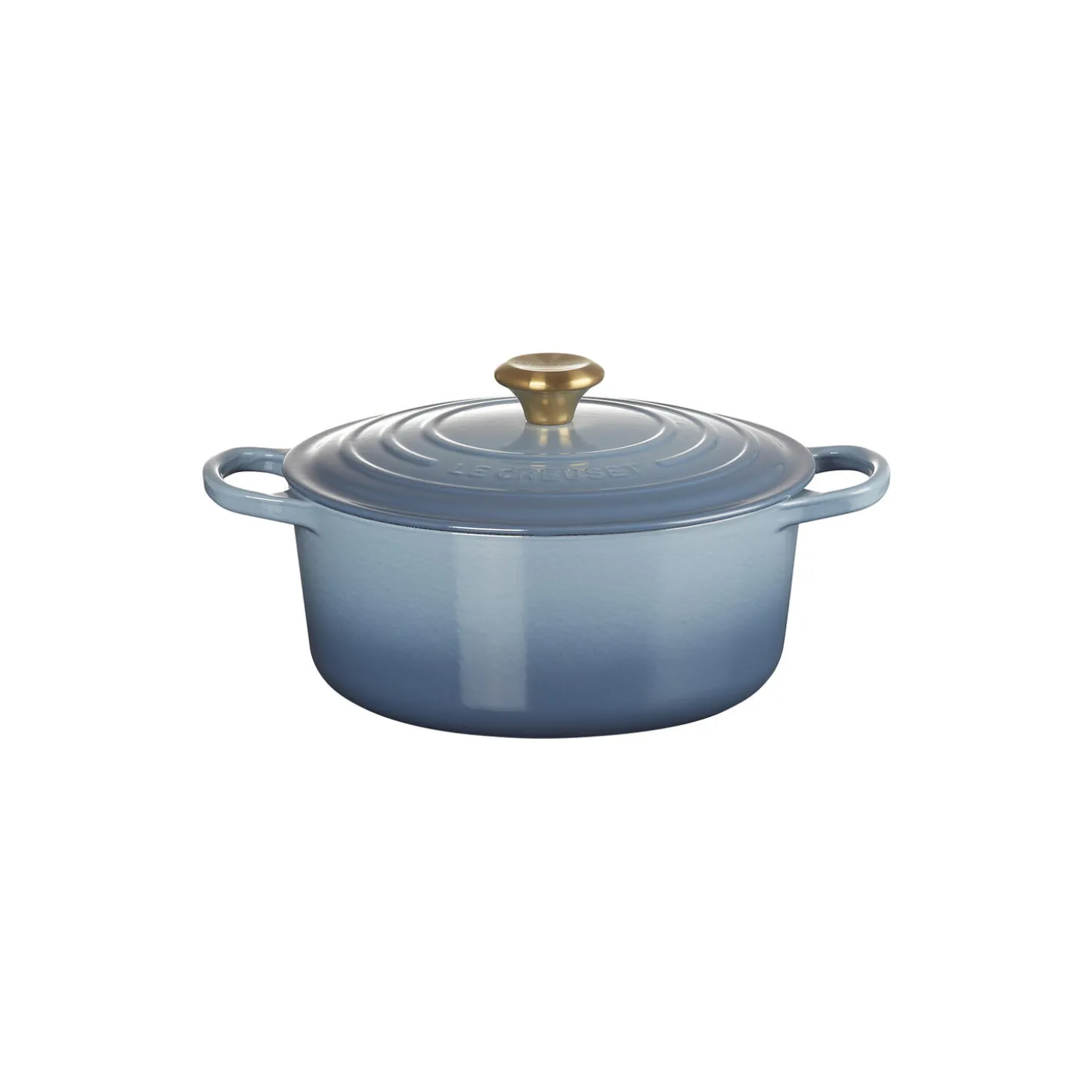 Signature støpejern rund gryte Ø 26 cm, chambray