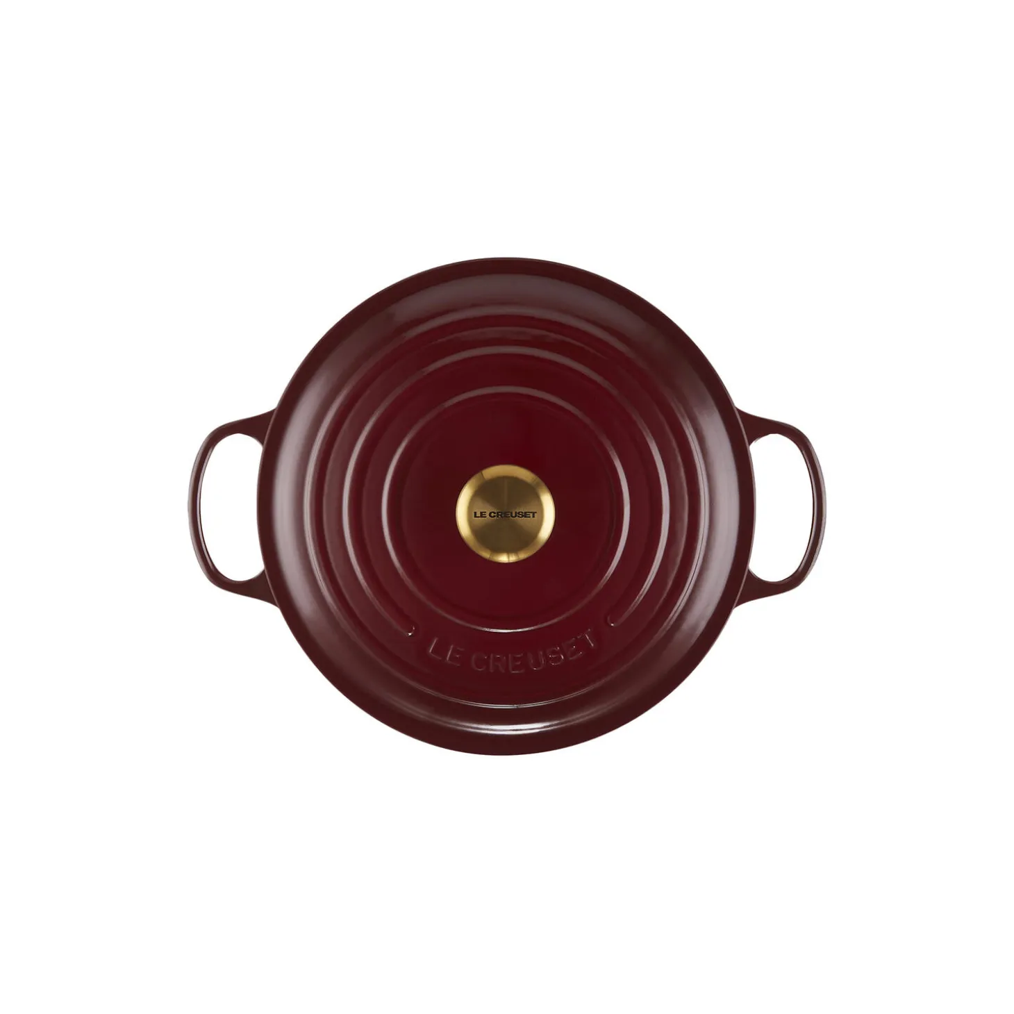 Signature støpejern rund gryte Ø 28 cm, garnet