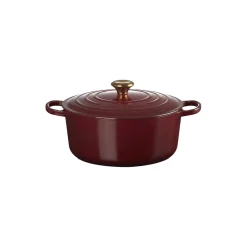 Signature støpejern rund gryte Ø 28 cm, garnet
