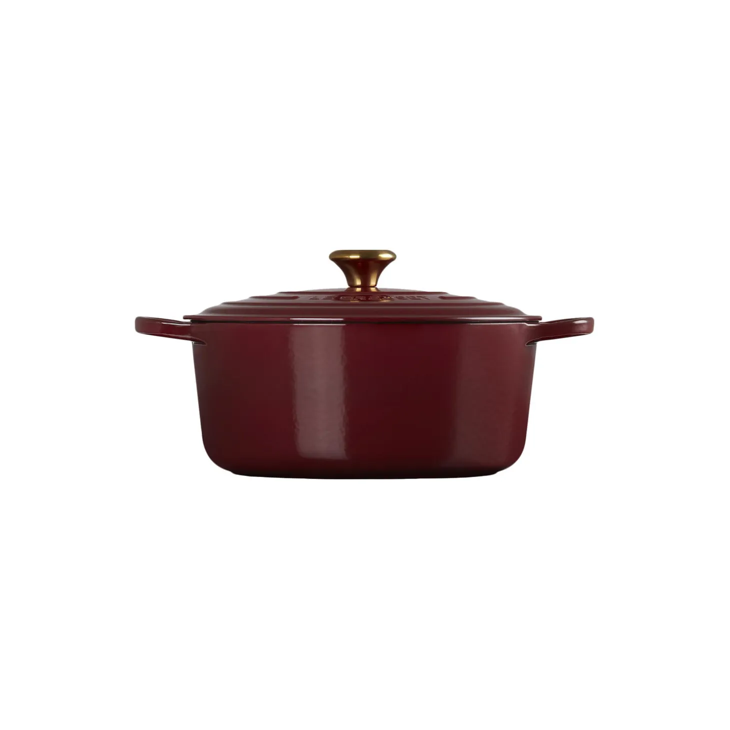 Signature støpejern rund gryte Ø 28 cm, garnet