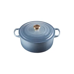 Signature støpejern rund gryte Ø 28 cm, chambray