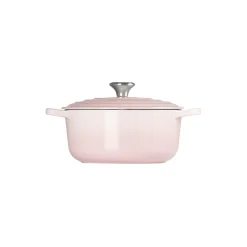 Signature støpejern rund gryte Ø 20 cm, shell pink