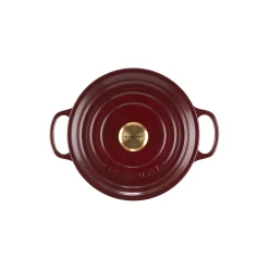 Signature støpejern rund gryte Ø 20 cm, garnet