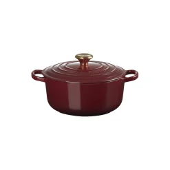 Signature støpejern rund gryte Ø 20 cm, garnet